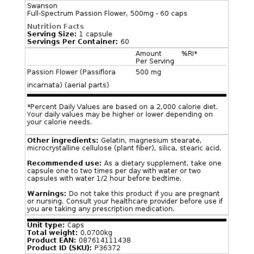 500 mg - 60 kapsler