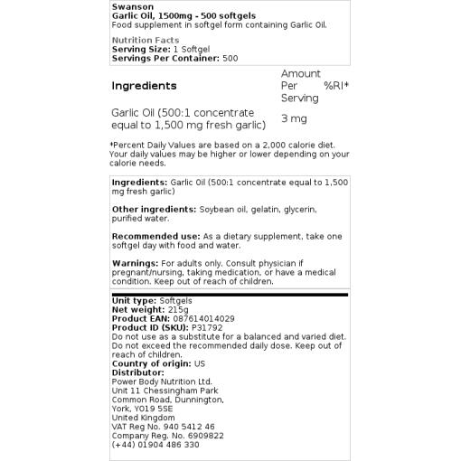 500 mg - 250 bløde kapsler