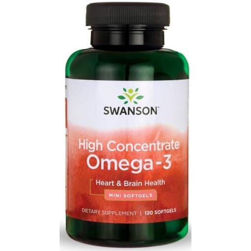 Højkoncentreret Omega-3 - 120 bløde kapsler