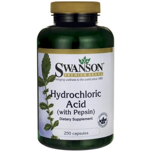 Betain HCl saltsyre - 250 veganske kapsler
