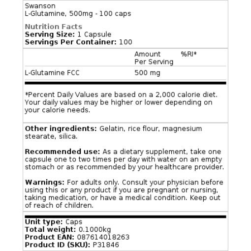500 mg - 100 kapsler