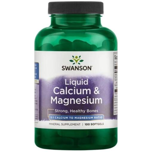 Flydende Calcium & Magnesium - 100 bløde kapsler