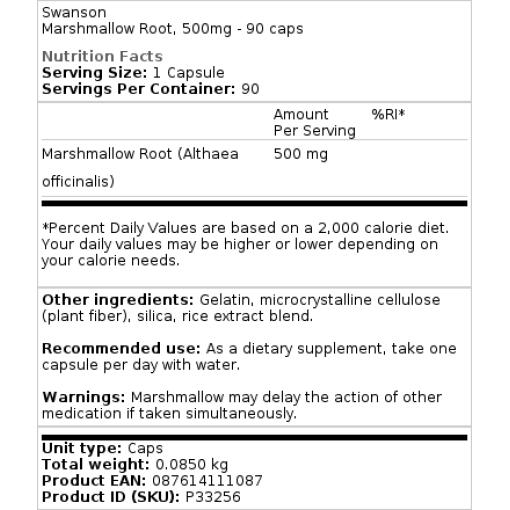 500 mg - 90 kapsler