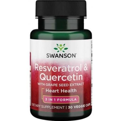 Resveratrol & Quercetin - 30 vegetabilske kapsler