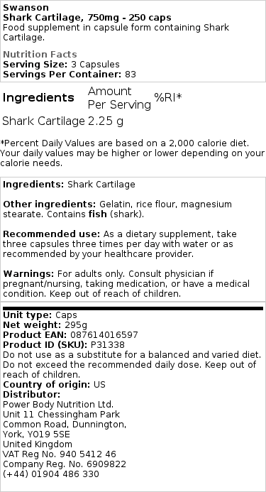 750 mg - 250 kapsler