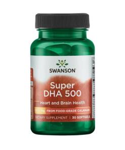 Super DHA 500 fra fødevarekvalitetscalamari - 30 softgels
