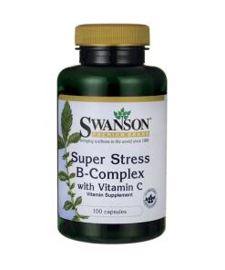 Super Stress B-kompleks med C-vitamin - 100 kapsler