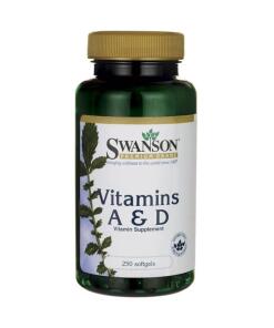Vitamin A og D - 250 bløde kapsler