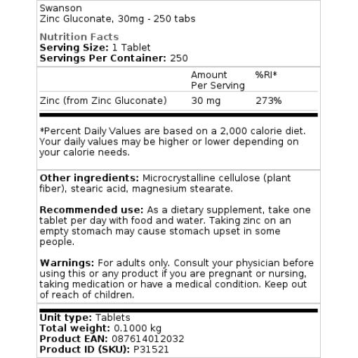 30 mg - 250 tabletter