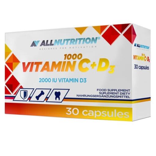 Vitamin C 1000 + D3 - 30 kapsler