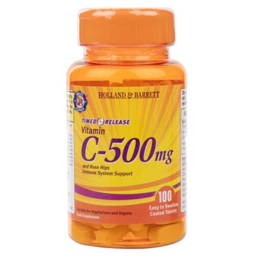 c-vitamin med tidsbegrænset frigivelse med bioflavonoider