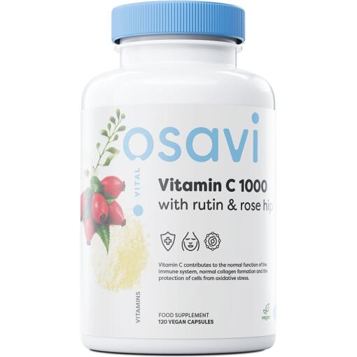 Vitamin C1000 med Rutin & Hyben - 120 veganske kapsler
