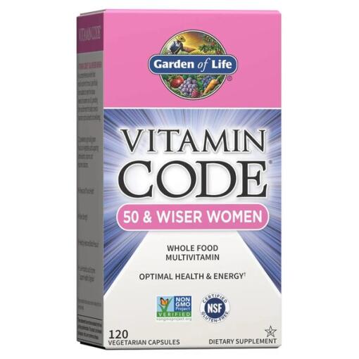 Vitamin Code 50 & Wiser Kvinder - 120 kapsler