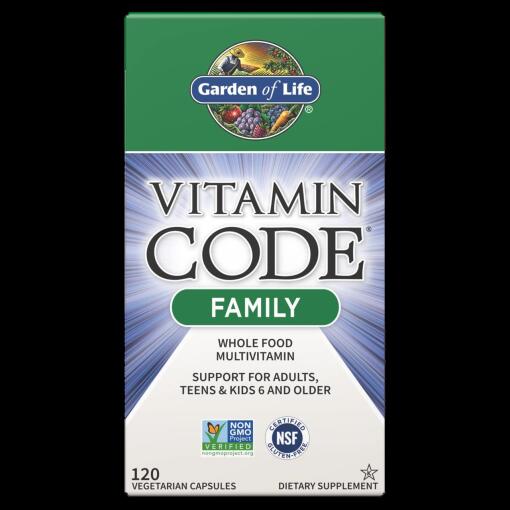 Vitamin Code Familie - 120 veganske kapsler