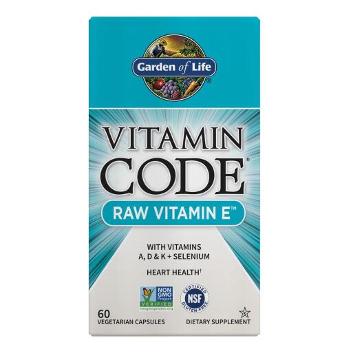 Vitamin Code Rå E-vitamin - 60 vegetabilske kapsler