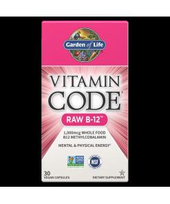 Vitamin Code Rå B-12 - 30 veganske kapsler