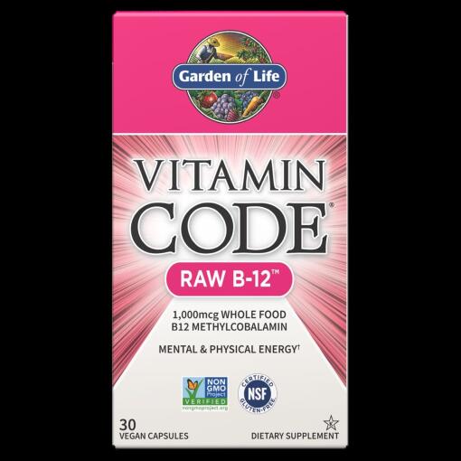Vitamin Code Rå B-12 - 30 veganske kapsler