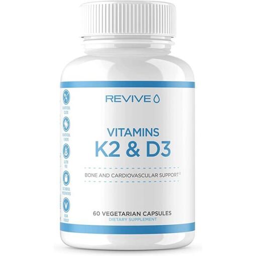 Vitaminer K2 + D3 - 60 kapsler