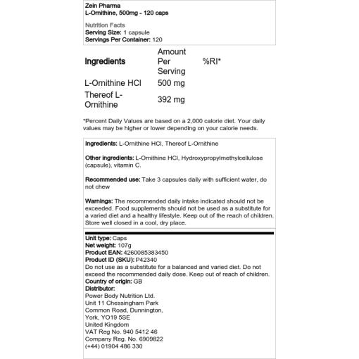 500 mg - 120 kapsler