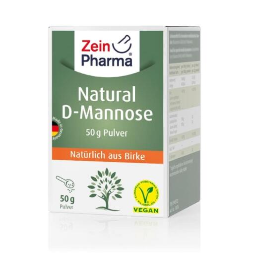 Naturligt D-mannosepulver - 50 g