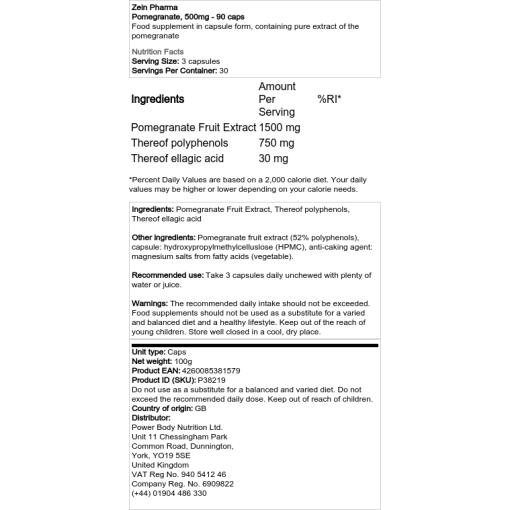 500 mg - 90 kapsler