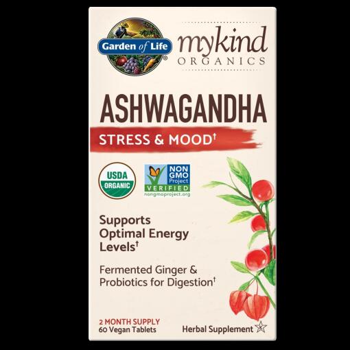 Mykind Organics Ashwagandha - 60 veganske tabletter