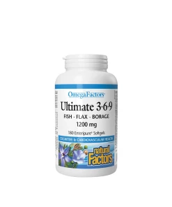 Natural Factors Ultimate 3-6-9 – 1200 mg  (90 Softgels)