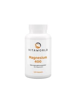 Vitaworld Magnesium 400 (120 Capsules) - Eco Supplements CZ
