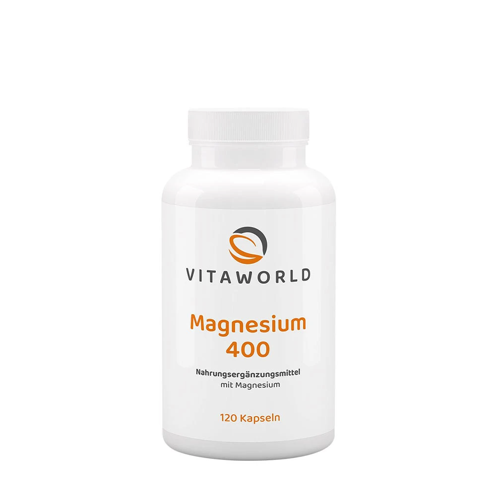 Vitaworld Magnesium 400 (120 Capsules) - Eco Supplements CZ