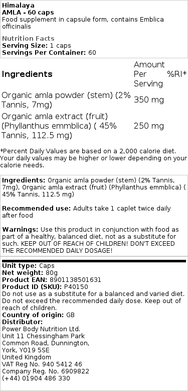 AMLA - 60 kapslí - Obrázek 2