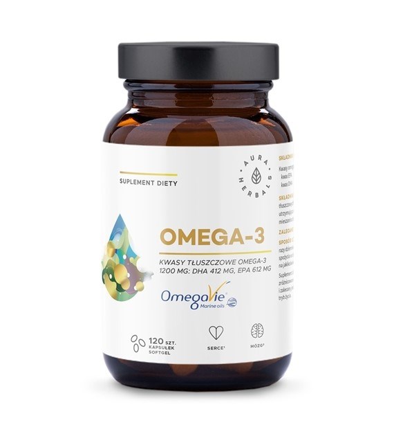 AURA HERBALS Omega-3 1200 mg (120 caps.)