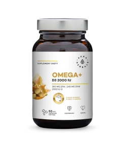 AURA HERBALS Omega+ Vitamin D3 2000 IU (60 sgel caps) - Eco Supplements CZ