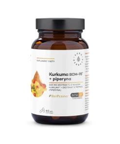 AURA HERBALS Turmeric 500 mg BCM-95® + piperine (60 caps.) - Eco Supplements CZ