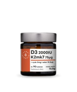 AURA HERBALS Vitamin D3 + K2 + Zinc + Selenium (90 tabs) - Eco Supplements CZ