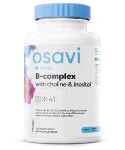B-Complex with Choline & Inositol - 120 vegan caps - Eco Supplements CZ