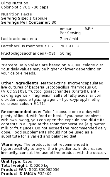 Colonbiotic 7GG - 30 kapslí - Obrázek 2