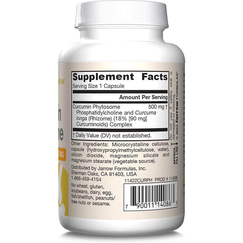 Jarrow Formulas Curcumin Phytosome Meriva 500mg Kapsle 60 ks - Obrázek 3
