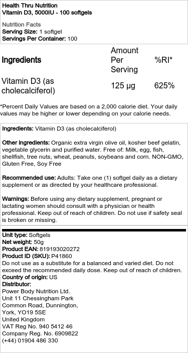 5000 IE - 100 softgels