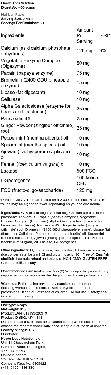 Podpora trávení - 60 kapslí - Obrázek 2