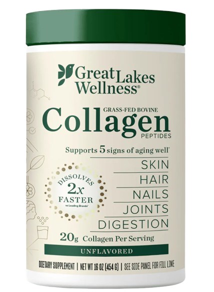GREAT LAKES WELLNESS Grass-Fed Bovine Collgen Peptides (454 g / 1 lb.)