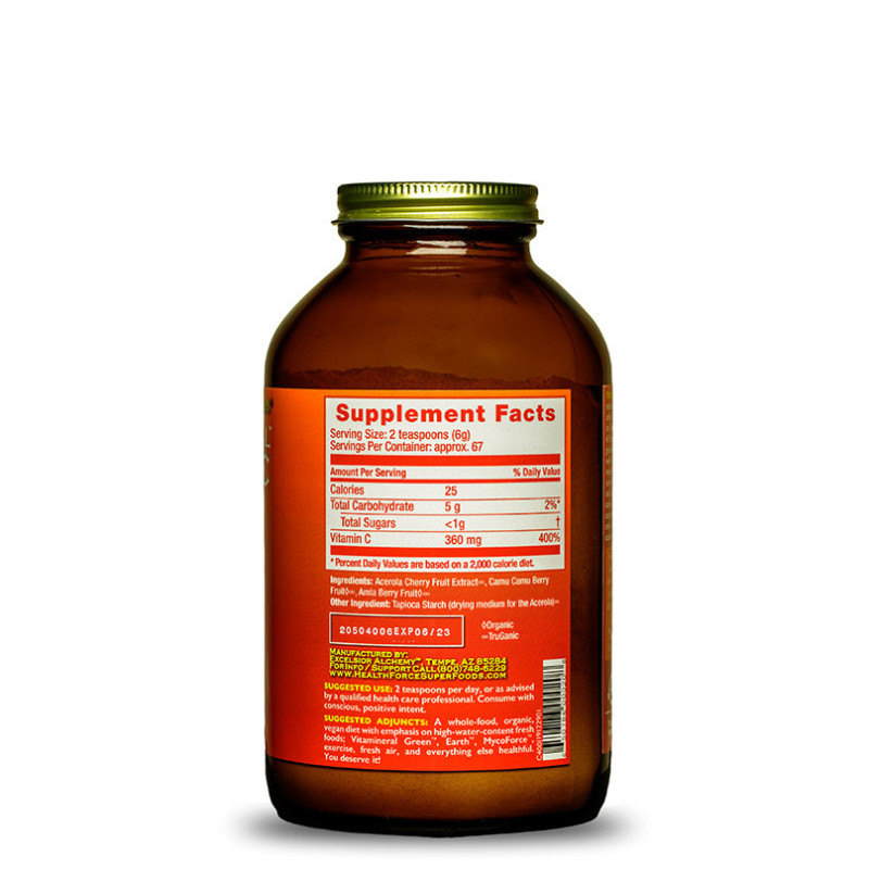 HealthForce - Přírodní vitamin C ve formě prášku, 400 g - Obrázek 3