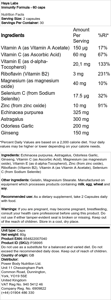 Imunitní Formule - 60 kapslí - Obrázek 2