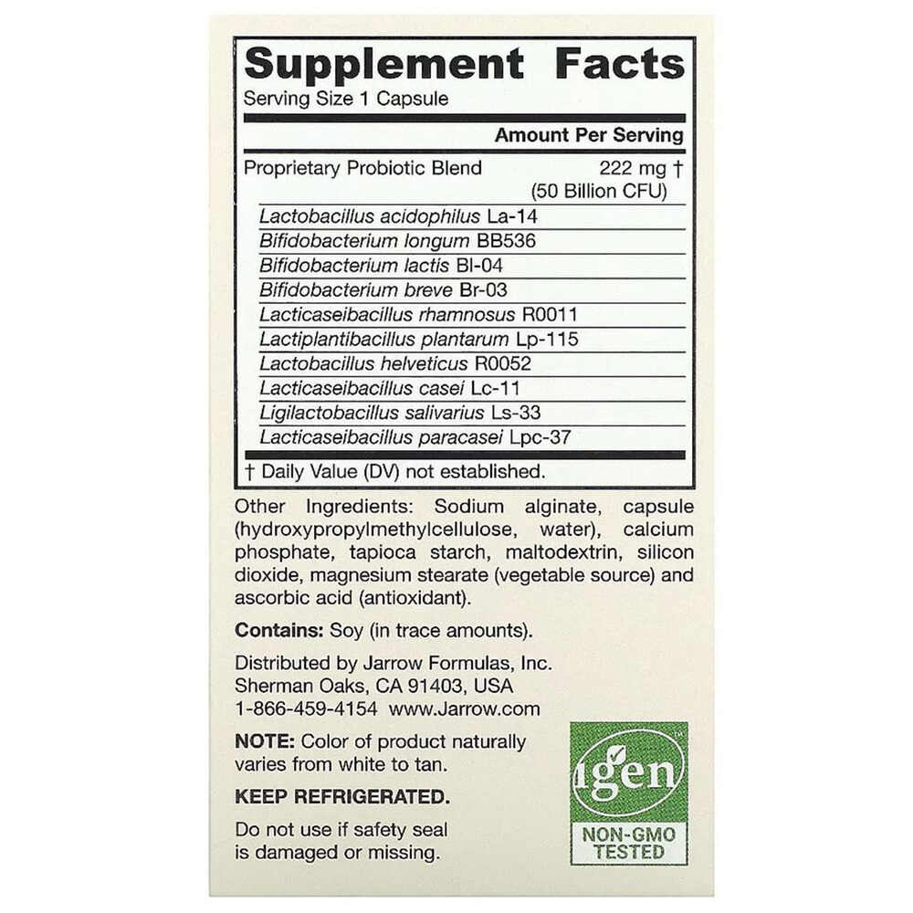 Jarrow Formulas Jarro-Dophilus Ultra Gut Rescue 50 Billion CFU 60 Kapsle - Obrázek 3