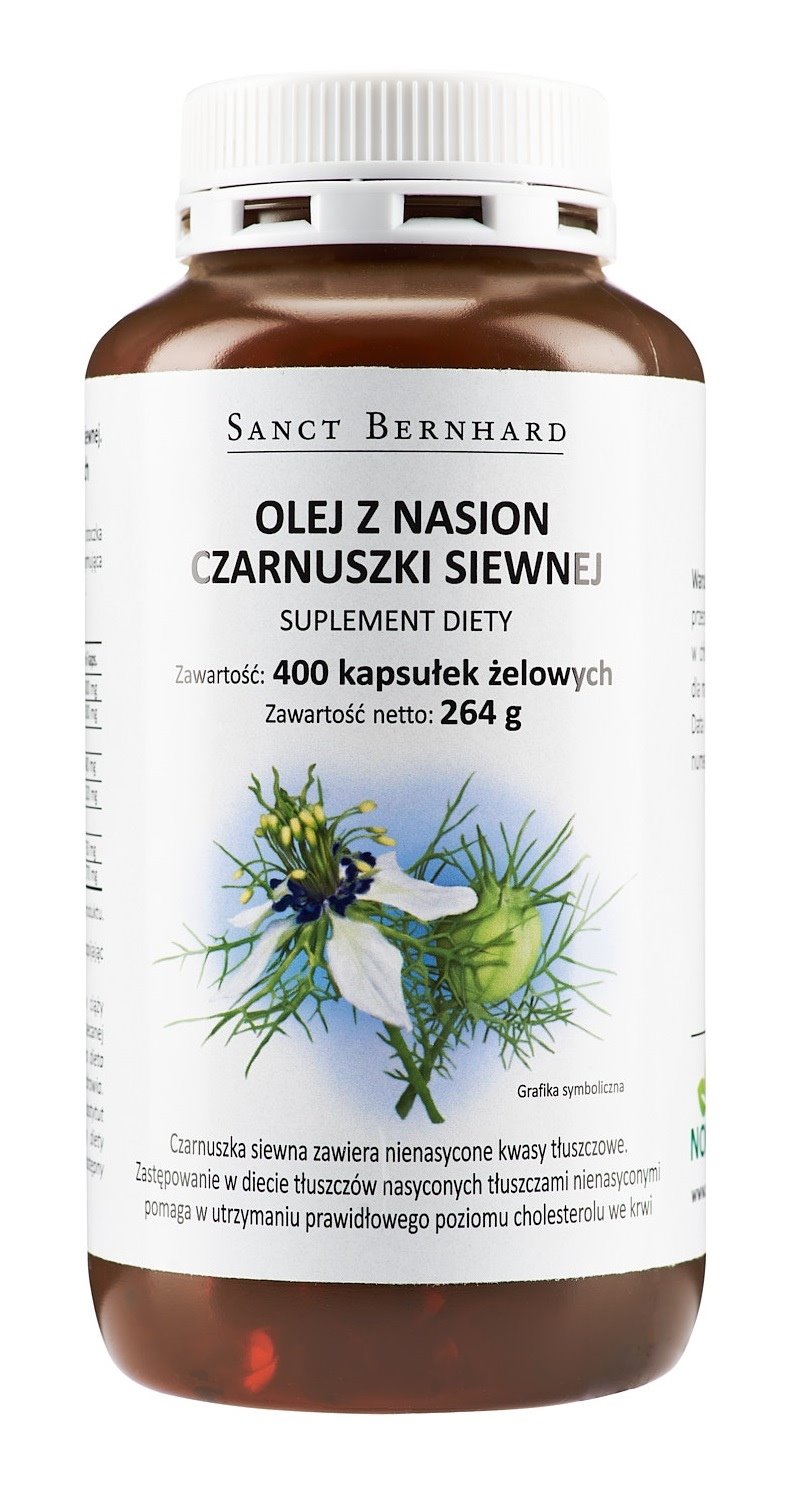 KRAUTERHAUS SANCT BERNHARD Black Cumin Oil Mono Capsules (400 caps)