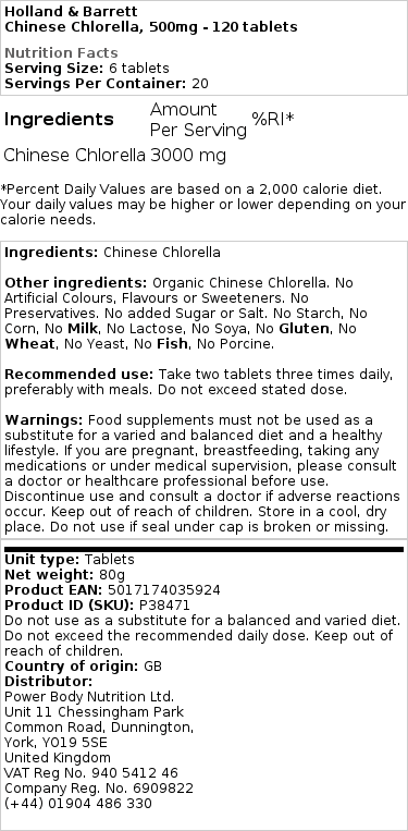 500mg - 120 tabletter
