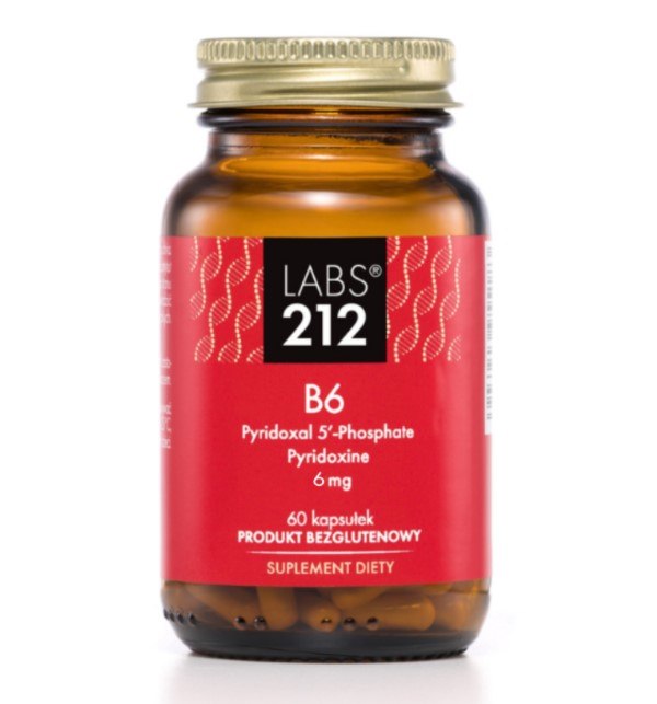 LABS212 Vitamin B6 Pyridoxal 5'-Phosphate + Pyridoxine (60 caps)