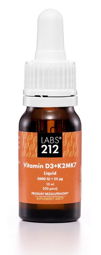 LABS212 Vitamin D3 + K2MK7 Liquid (10 ml / 0