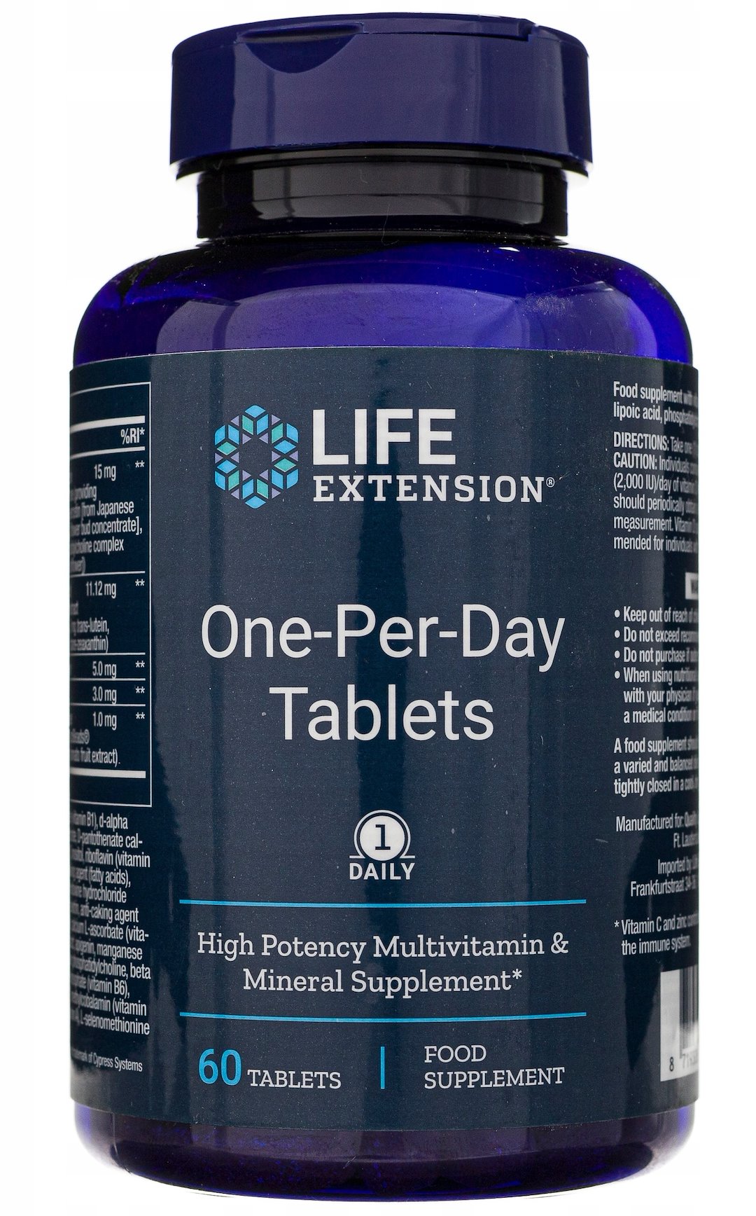 LIFE EXTENSION One-Per-Day Tablets EU (60 tabs)