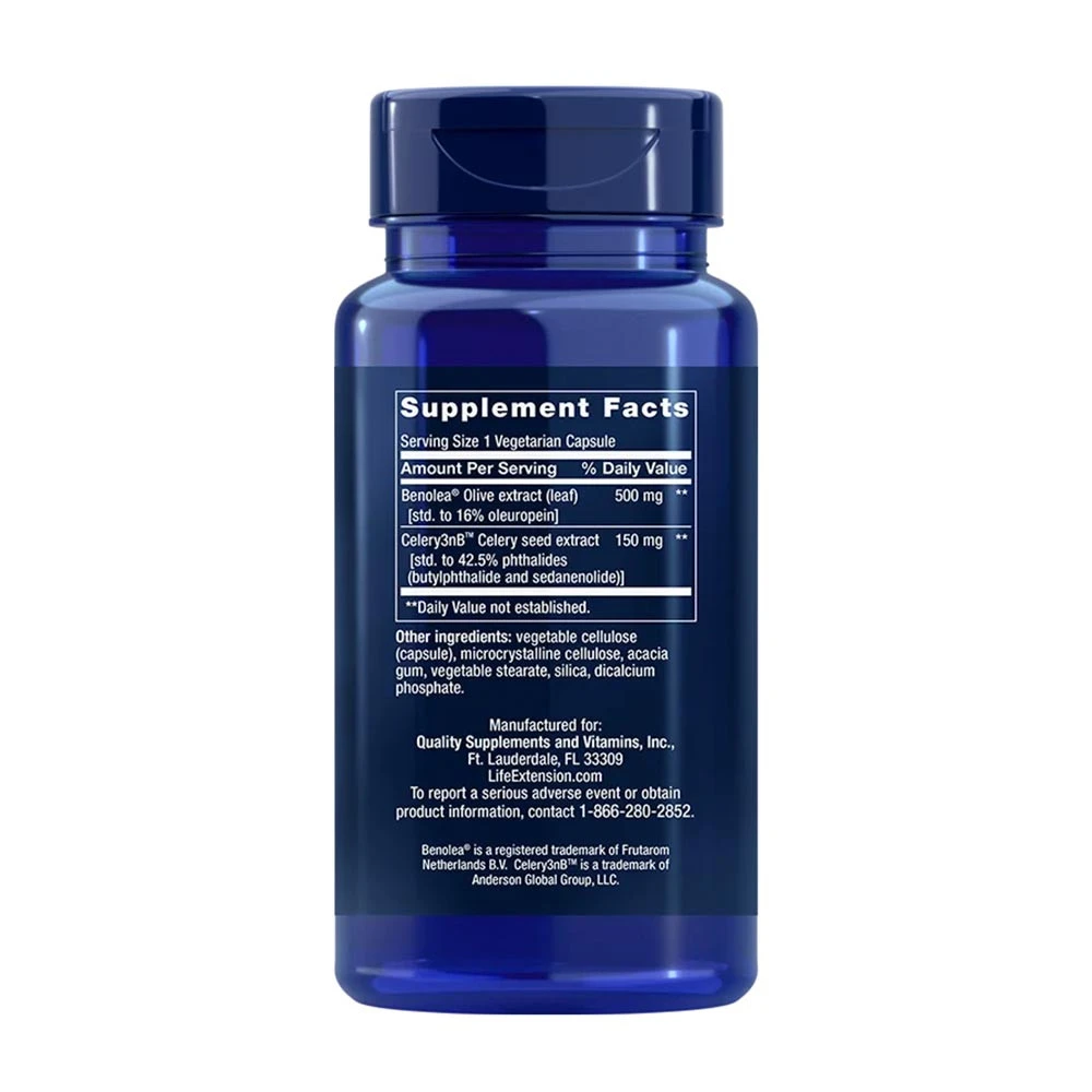 Pokročilá podpora cévního systému s výtažkem z olivových listů - 60 kapslí - Obrázek 2