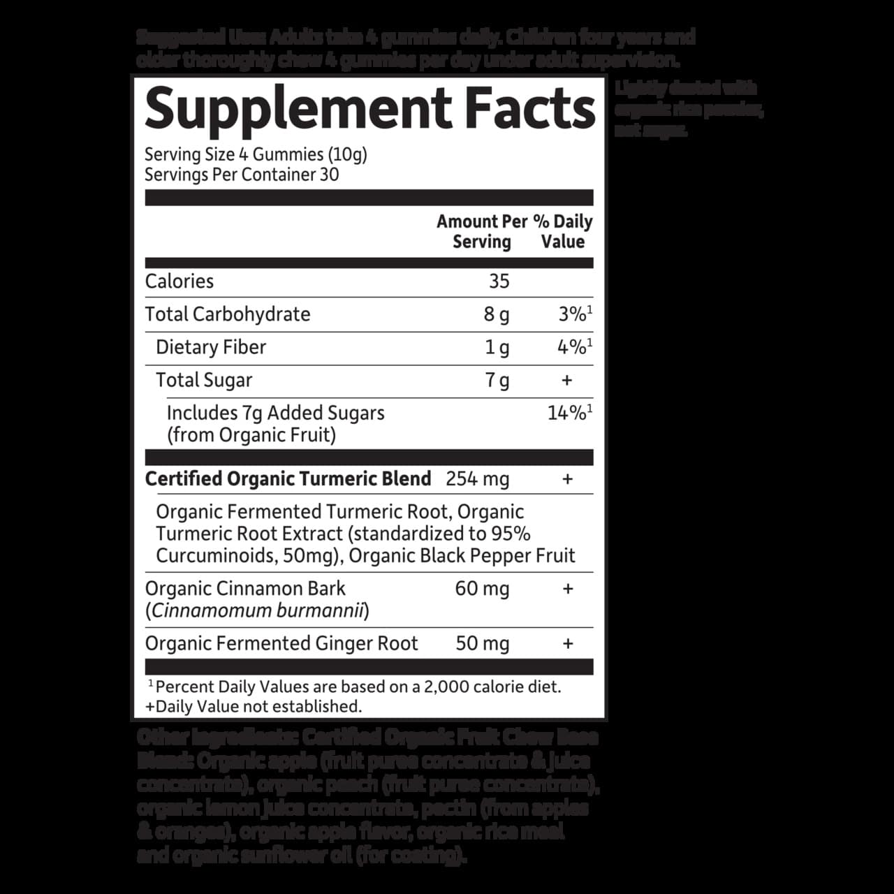 Mykind Organics Kurkuma Protizánětlivá Odpověď 120 Žvýkacích Gumi - Obrázek 2